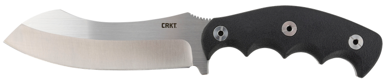CRKT 2866 Catchall  5.51" Fixed Sheepsfoot Plain Brushed Satin 8Cr13MoV SS Blade/Black GRN w/Rubber Overlay Handle Includes Sheath                                                                      