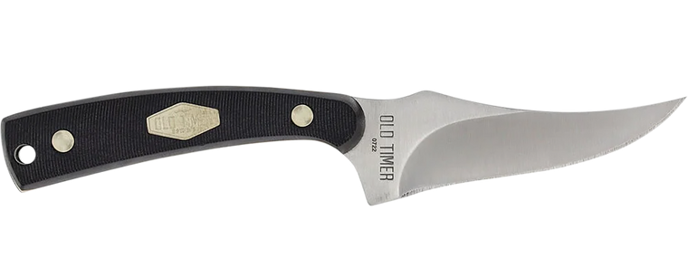 Old Timer 1179216 Sharpfinger  3.30" Fixed Clip Point Plain Stainless Steel Blade/ Delrin Handle                                                                                                        