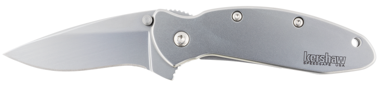 Kershaw 1620FL Scallion  2.40" Folding Drop Point Plain Bead Blasted 420HC SS Blade/Bead Blasted 410 Stainless Steel Handle Includes Pocket Clip                                                        
