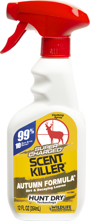 Wildlife Research 1572 Scent Killer Super Charged Cover Scent Autumn Scent 12 oz Trigger Spray                                                                                                          