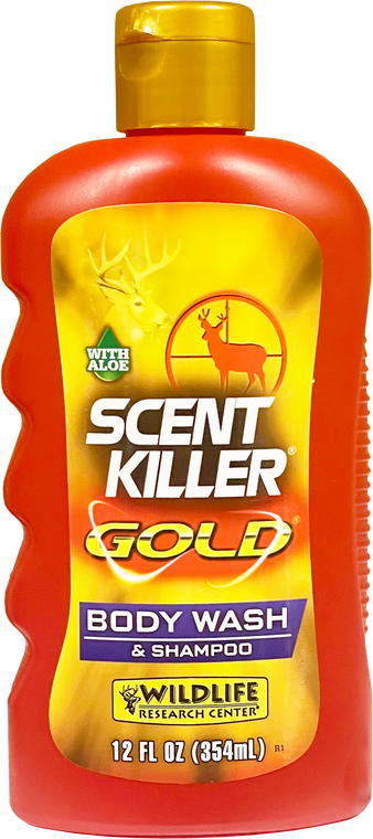 Wildlife Research 1240 Scent Killer Gold Body Wash/Shampoo Odor Eliminator 12 oz Bottle                                                                                                                 