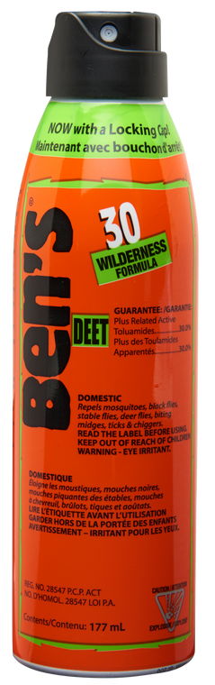 Ben's 00067178 30  Odorless Scent 6 oz Aerosol Repels Ticks & Biting Insects Effective Up to 8 hrs                                                                                                      