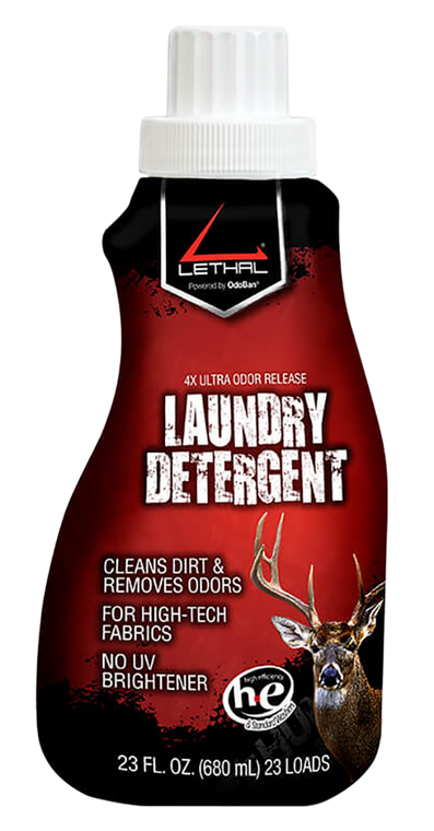 Lethal 9686D6723Z 4x Ultra Laundry Detergent Odor Eliminator Odorless Scent 23 oz Bottle                                                                                                                