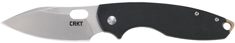 CRKT 5317D2 Pilar III 2.97" Folding Plain Stonewashed D2 Steel Blade, Black Textured G10 Handle                                                                                                         