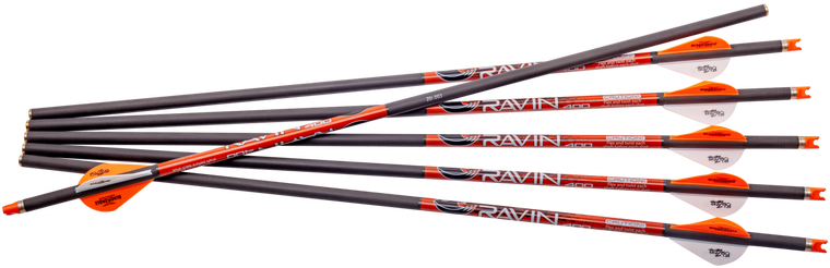 Ravin Crossbows R138 Arrows  400GR .003" 6 Pack                                                                                                                                                         