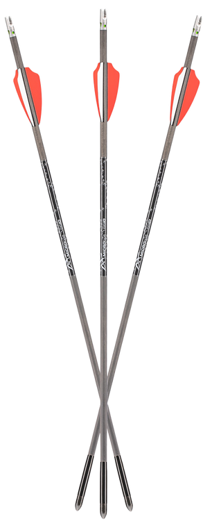 Axe Crossbows AX10004 Axe 440 Bolt Combo Pack Gray/Orange/White 19" 3 Bolts and 3 Lighted Nocks                                                                                                         