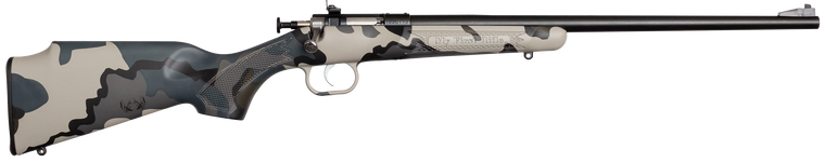 Crickett KSA2176 My First Rifle Gen2 22 S/L/LR Single Shot 16.10" Blued Steel Barrel & Receiver, Kuiu Vias Camo Synthetic Fixed Stock, EZ Loader                                                        