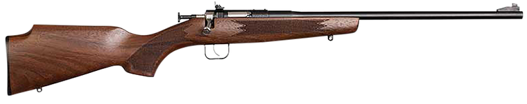 Crickett 00002 Deluxe The Original Youth Deluxe Single Shot 16.10" Blued Tapered Barrel, Blued Steel Receiver, Fixed American Walnut Stock, EZ Loader                                                   