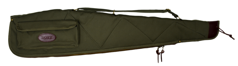 Boyt Harness OGC98PM09 Alaskan Rifle Case 44" Waxed OD Green Canvas w/ Brass Hardware & Quilted Flannel for Scoped Rifles                                                                               