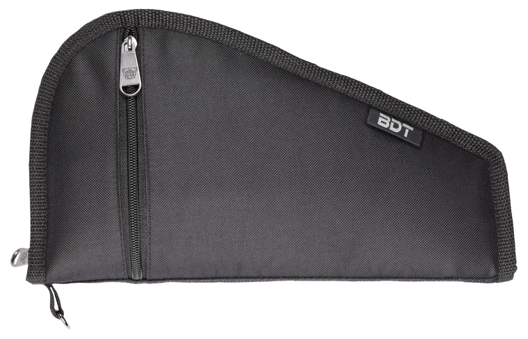 Bulldog BDT619B Deluxe Pistol Case With Pocket & Sleeve, Black Water-Resistant Outer Shell, Impact-Resistant Padding, Heat-Resistant Quilted Lining 9"L x 6" H                                          
