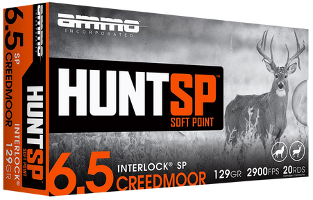 Ammo 6.5 Creedmoor 129gr SP – 20rd
