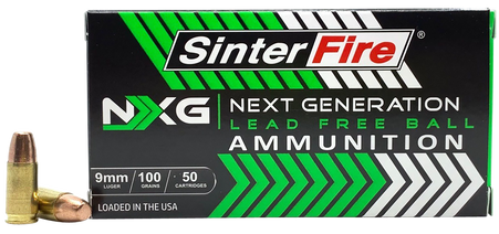 SinterFire Inc SF9100NXG Next Generation (NXG) 9mmLuger 100gr Lead Free ...
