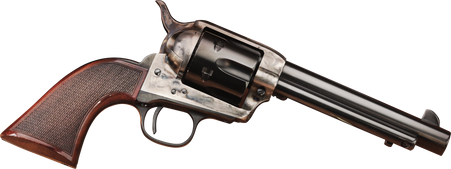 Taylors & Company 556202DE Short Stroke Smoke Wagon 45 Colt (LC) 6rd 5.50" Blued Cylinder & Barrel Color Case Hardened Steel Frame Checkered Walnut Navy Size Grip (Taylor Tuned)