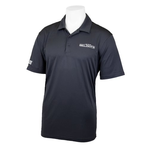 Men's Grey Port Authority Performance Polo