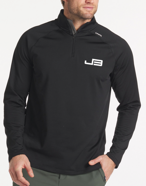 UNRL Interlock Quarter Zip - Black