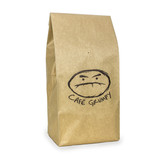 bulk bag of coffee with the cafe grumpy logo on it
