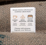 upcycled coffee soap Honey Oat Latte back of package