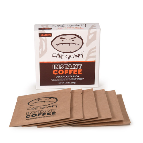 Café Grumpy decaf instant coffee packets