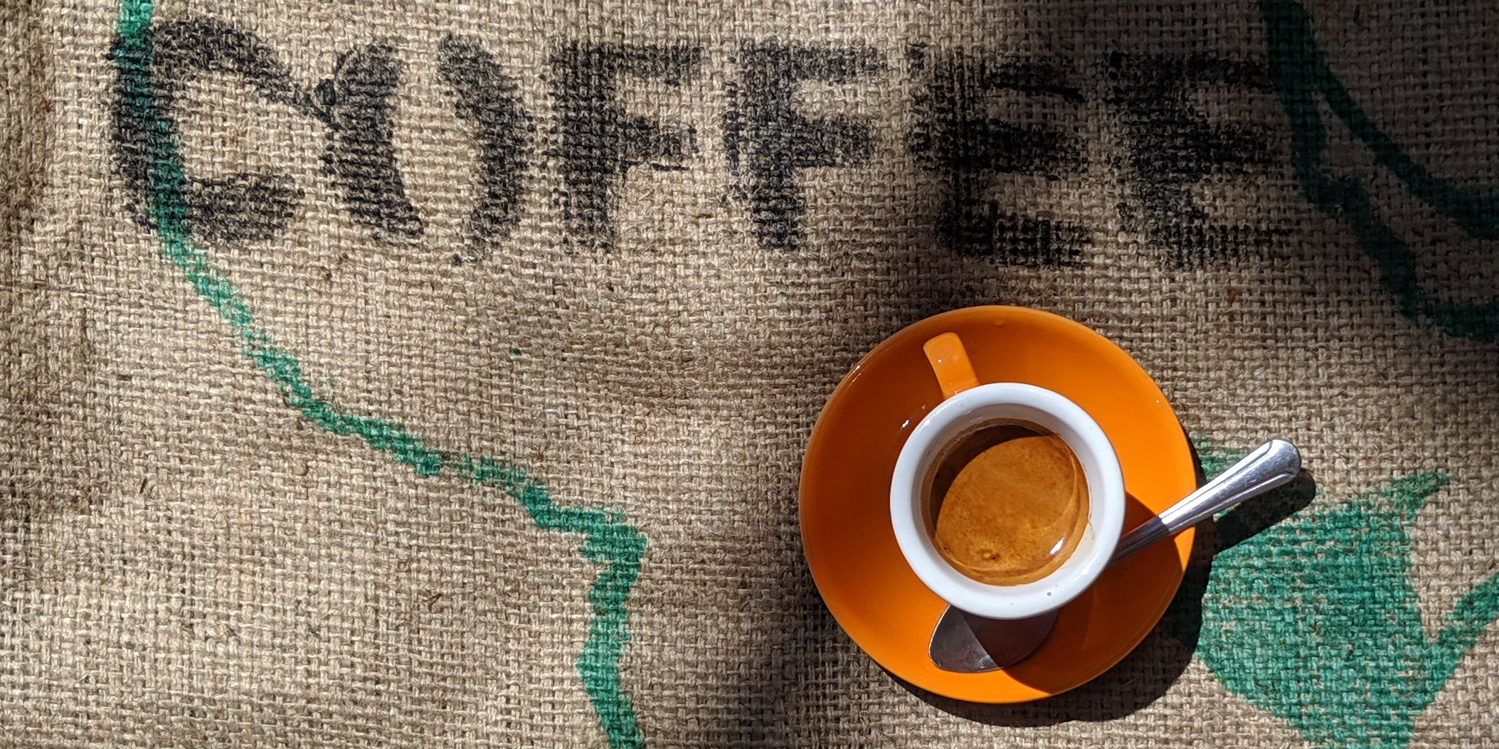 Cafe Grumpy espresso shot on coffee bag