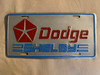 Shelby Dodge License Plate (Authorized)