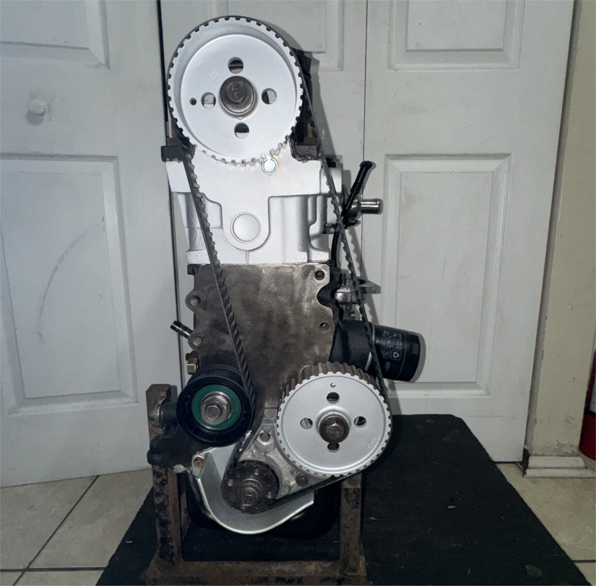 Early Chrysler 2.2 T1 Turbo Engine Long Block, 6 Bolt Crankshaft