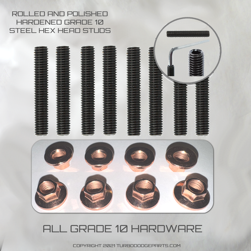 EXHAUST MANIFOLD HEX STUDS w/COPPER NUTS