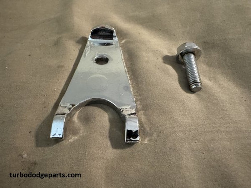 Chrome Distributor Hold Down Bracket w/bolt