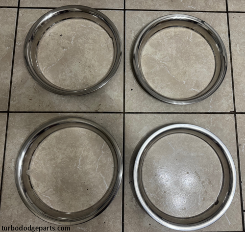 Chrome trim rings (4)