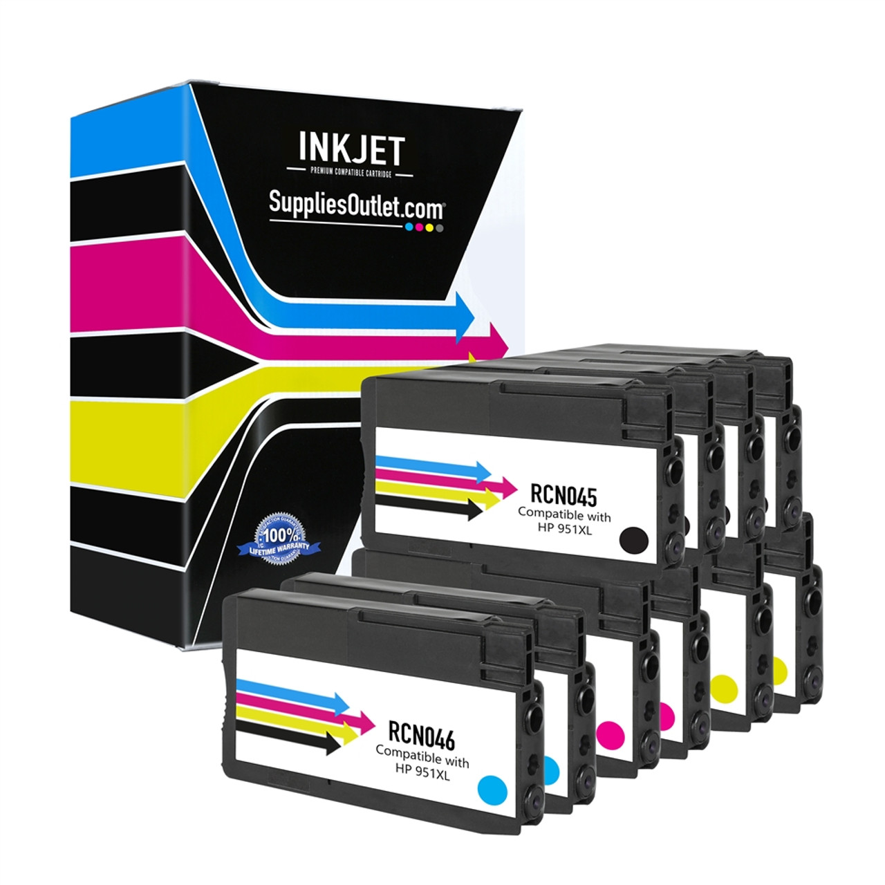 Compatible HP 950XL / 951XL All Colors Ink Cartridge - Page Yield