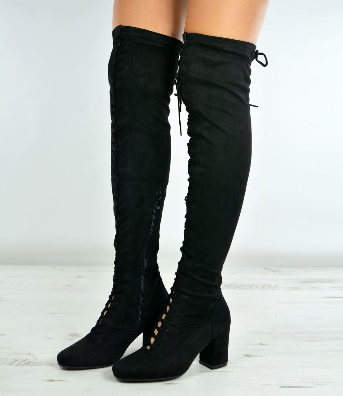 lace up over the knee boots uk