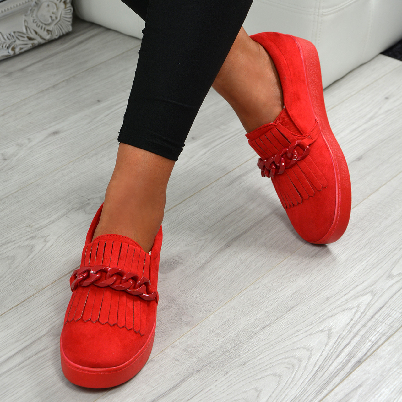 red trainers uk