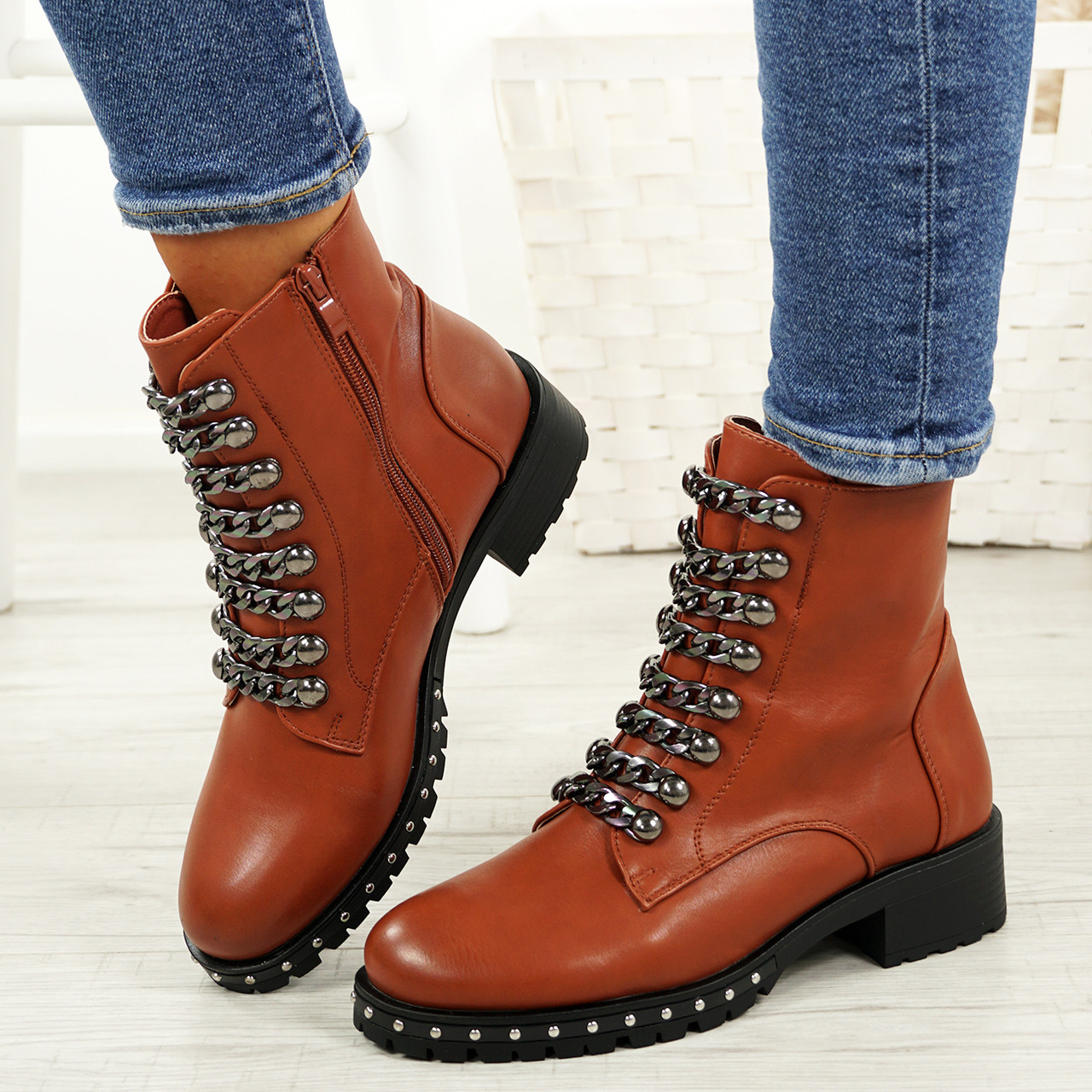 ankle boots with grip sole