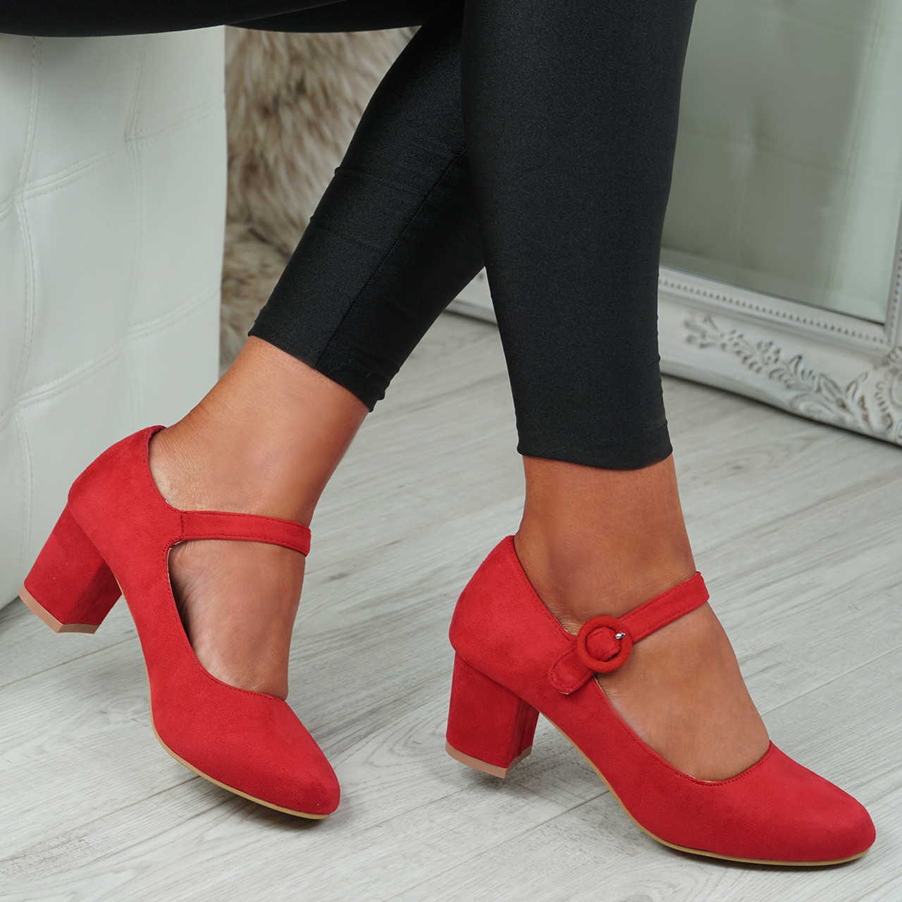 red mary jane shoes heels