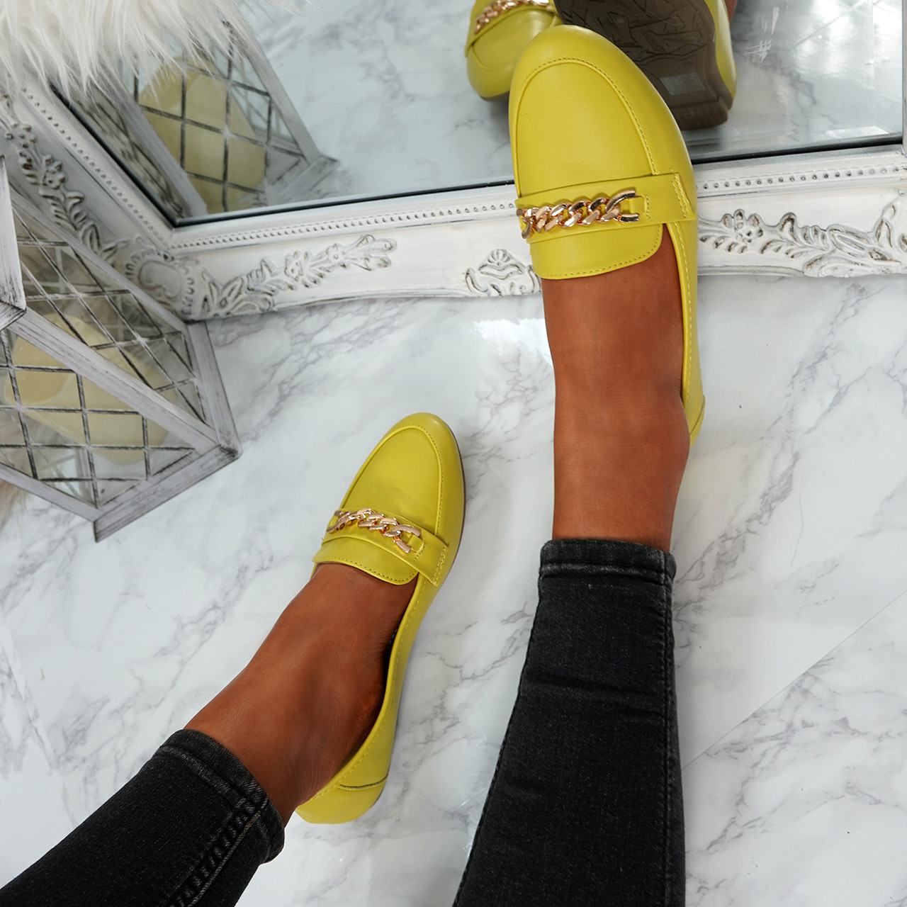 yellow dolly shoes