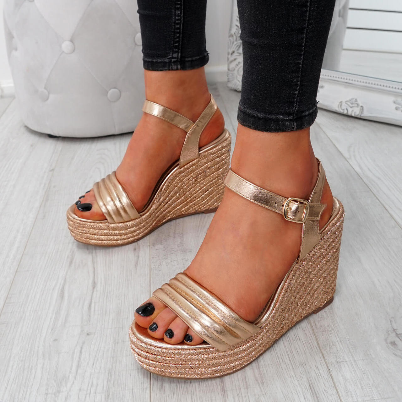 gold sandals heels uk