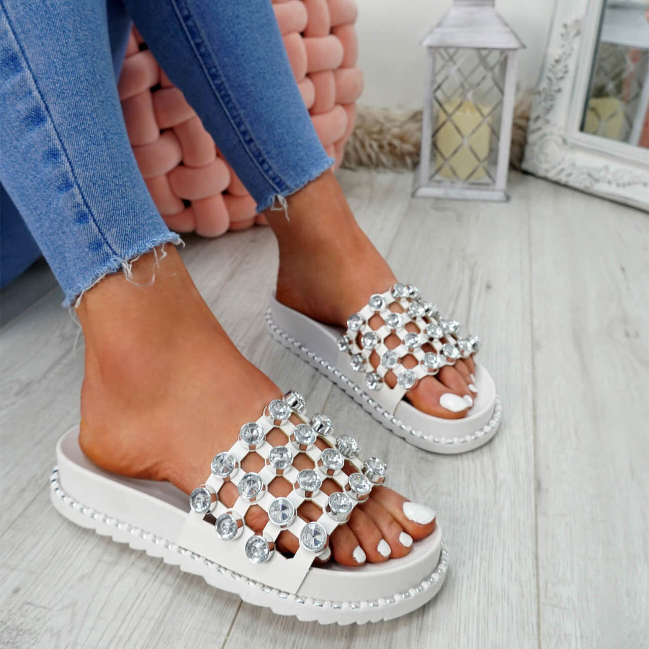 womens diamante sandals
