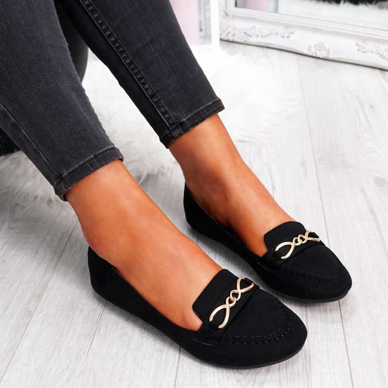 black flat shoes womens uk