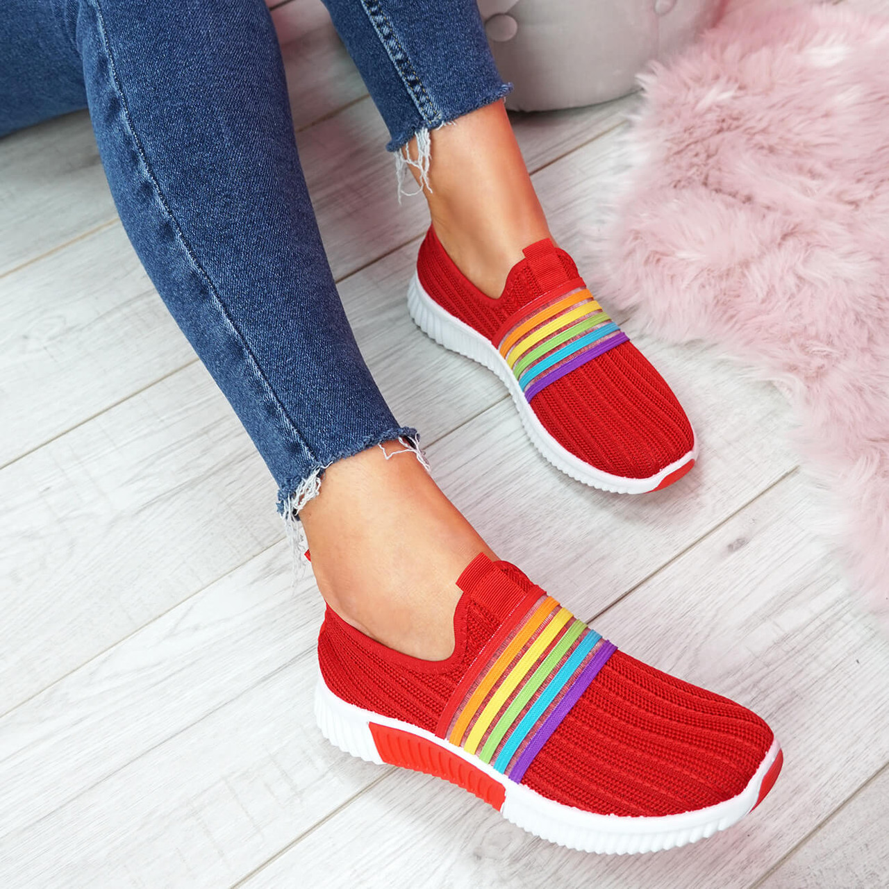 rainbow shoes womens