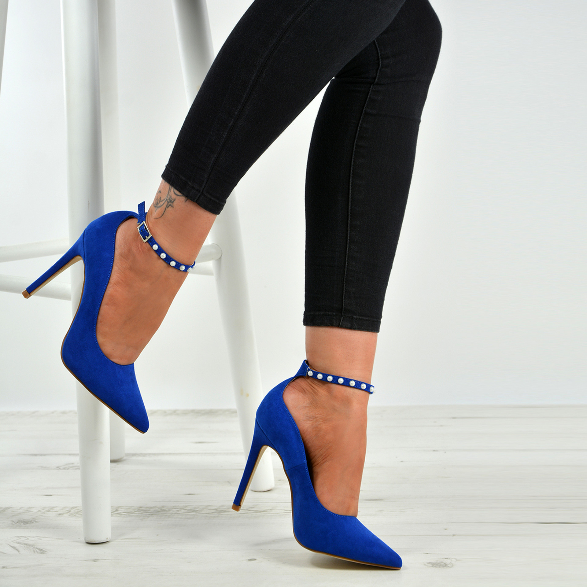 PLATFORM – ELECTRIC BLUE high heels with platform | miMaO ®
