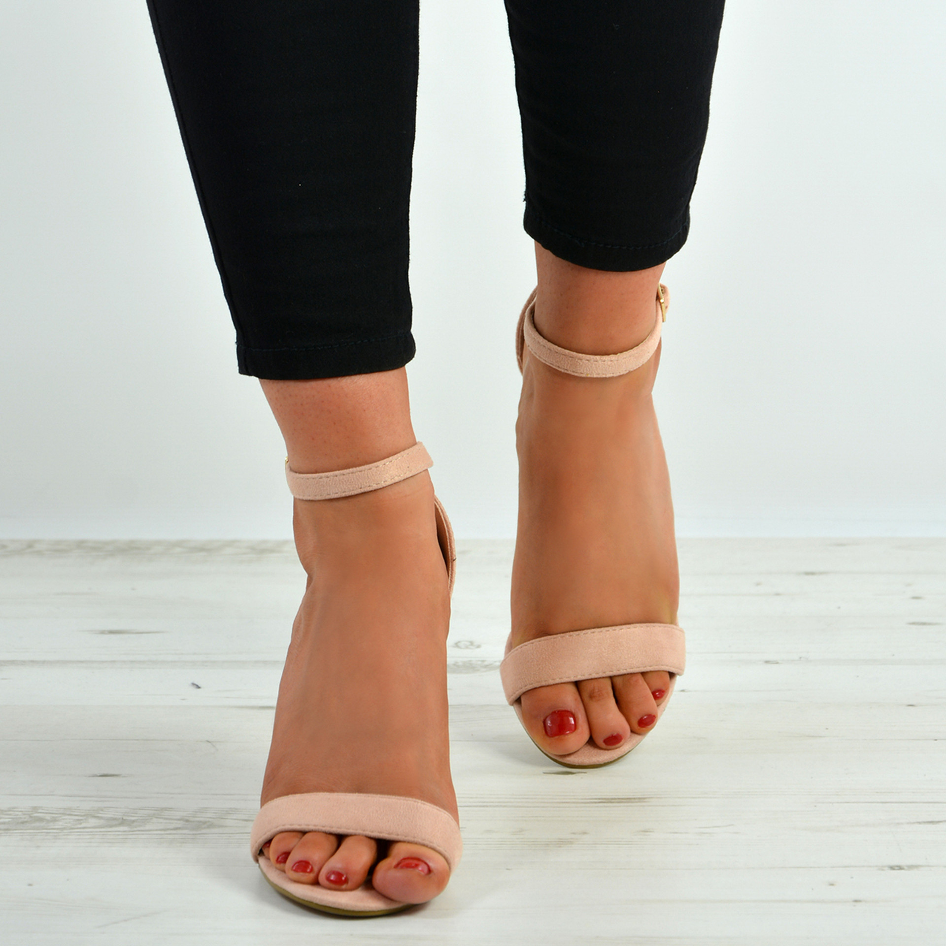 Madison Pink Block Heel Sandals