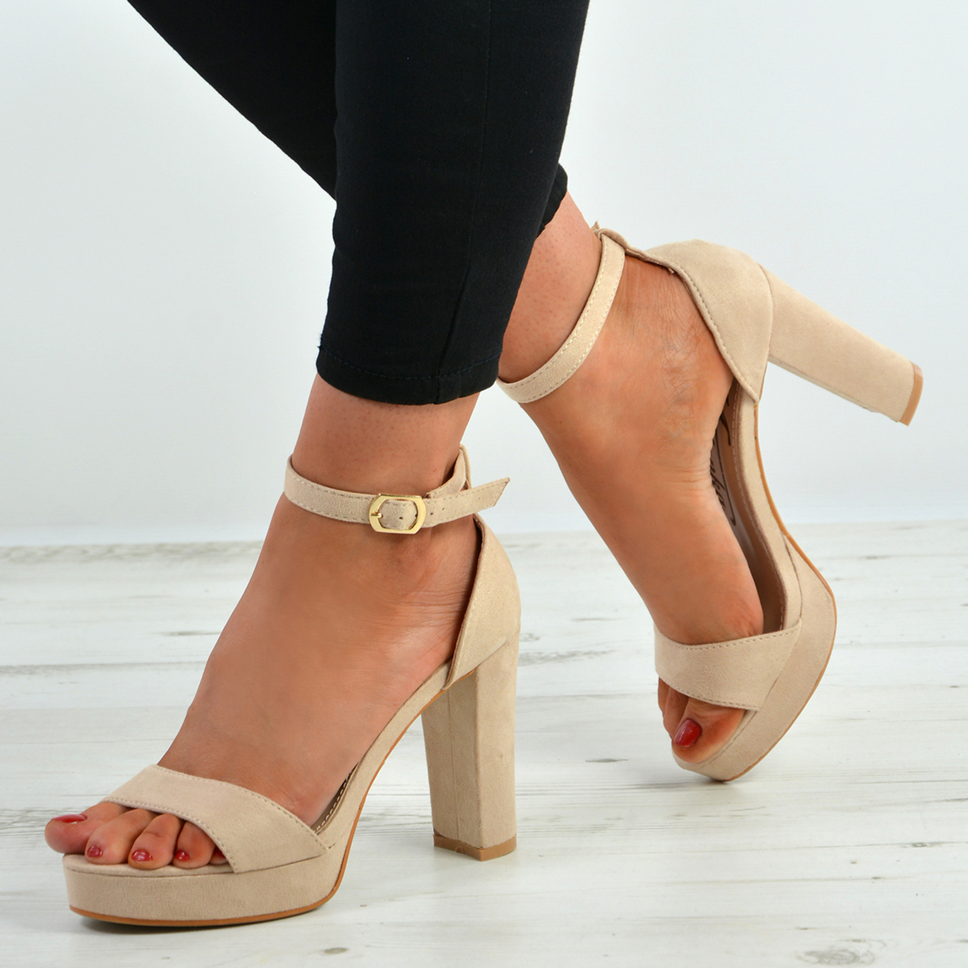 Buy Beige Heeled Sandals for Women by AJIO Online | Ajio.com