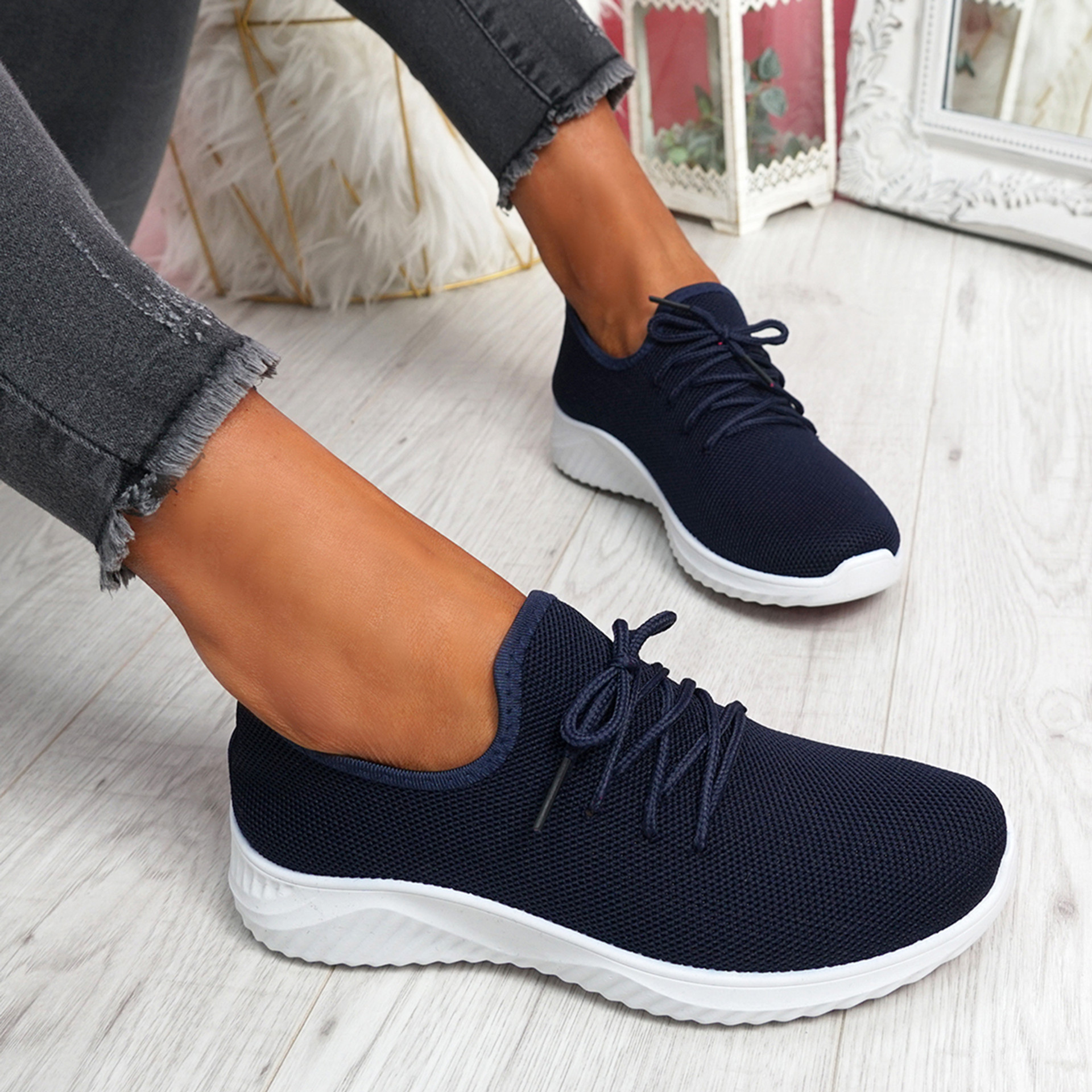 Loky Navy Running Trainers