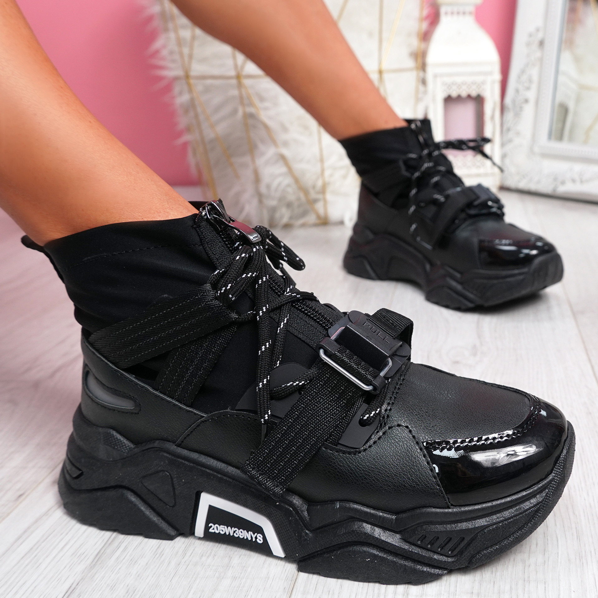Kogga Black Sock Chunky Sneakers