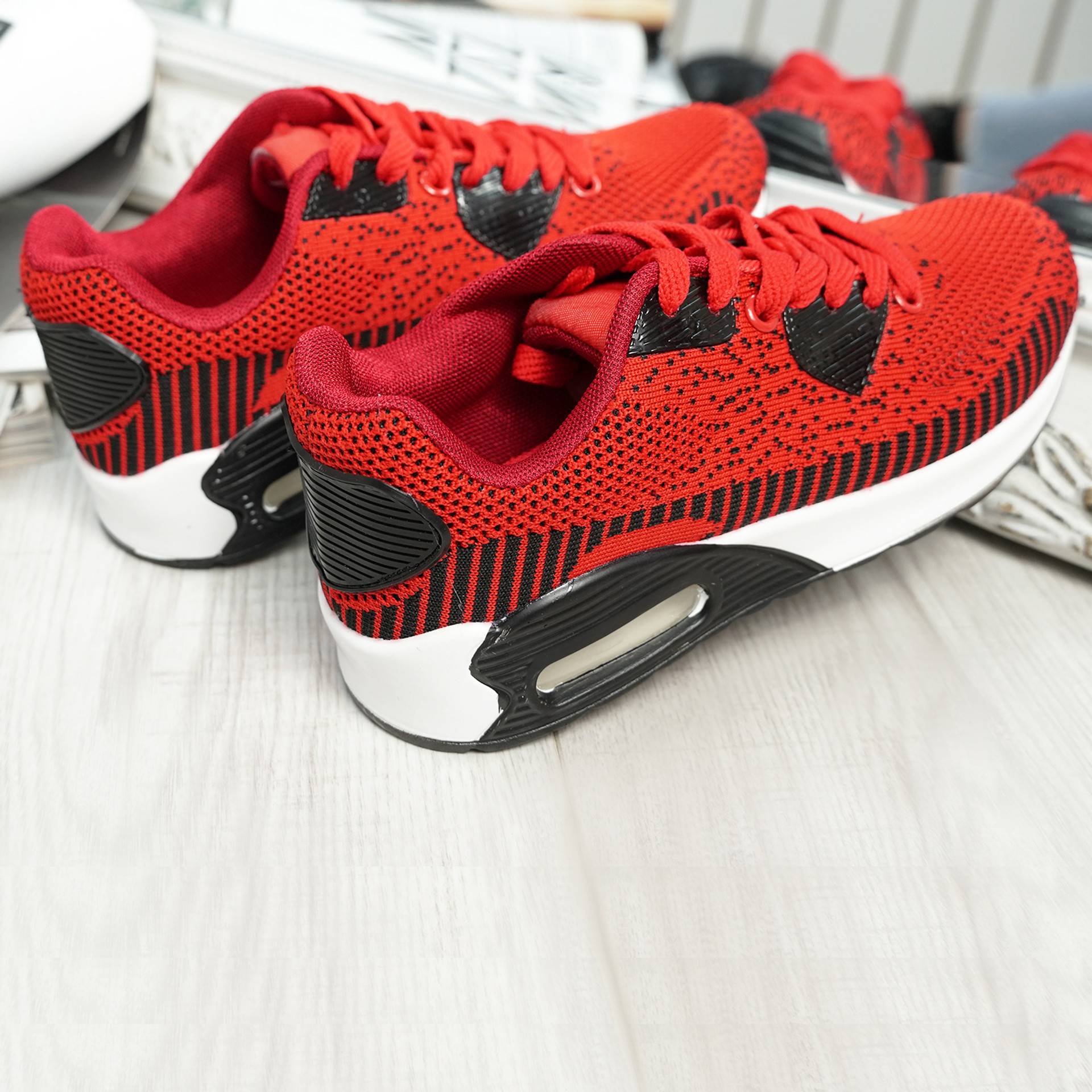 Larry Red Sport Kids Trainers Sneakers