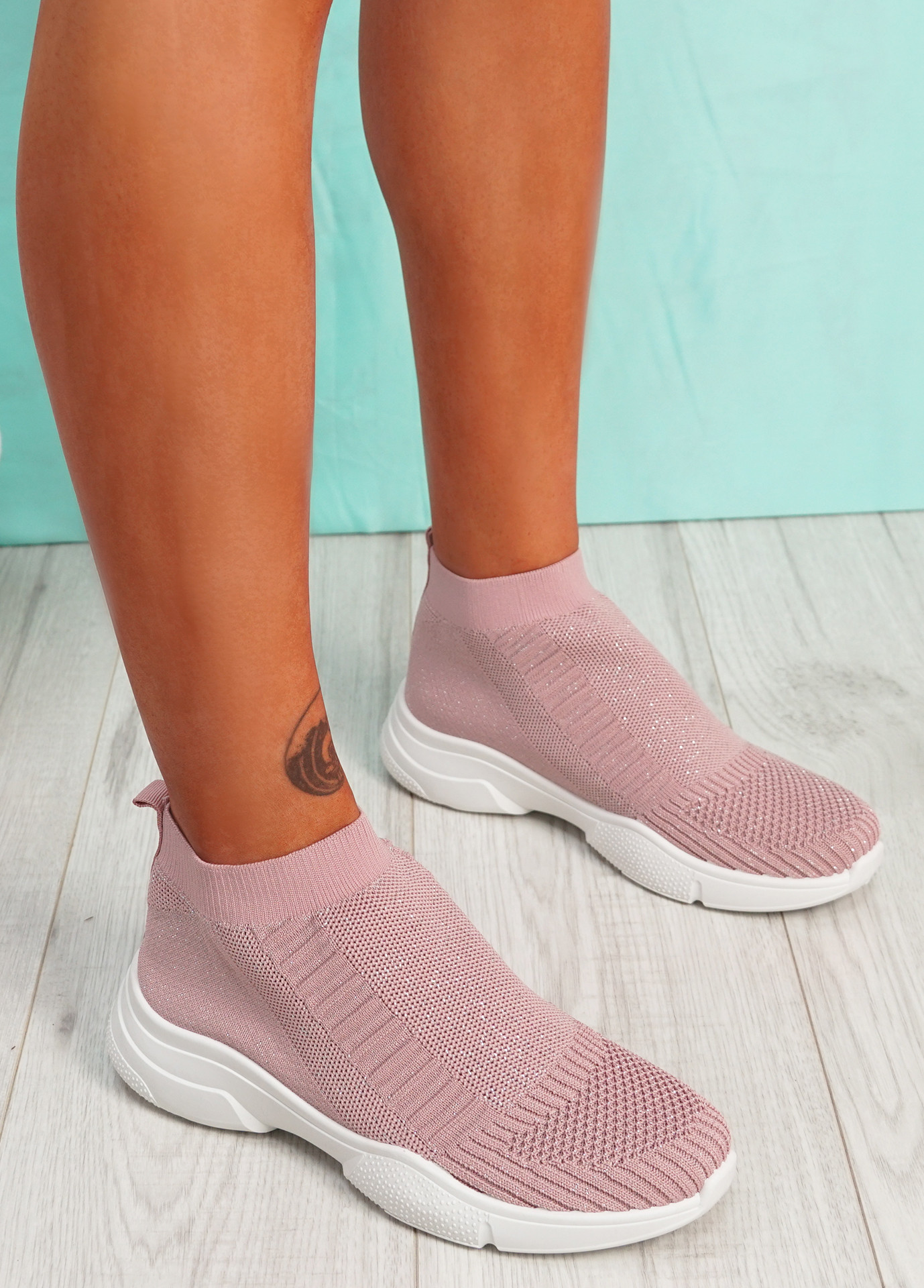 Girro Pink Sock Sneakers