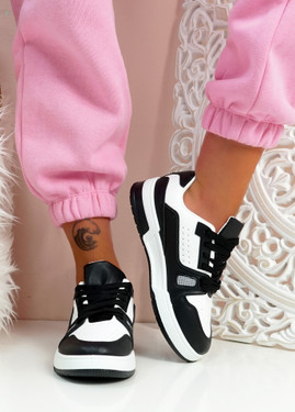 Lilo Black Lace Up Trainers
