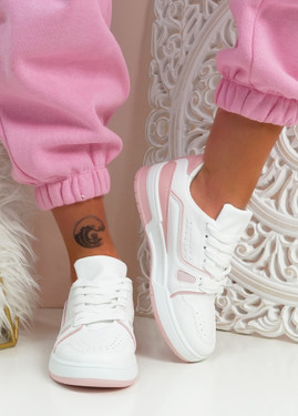 Lilo Pink Lace Up Trainers