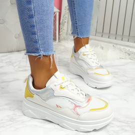 Pirra Yellow Chunky Trainers