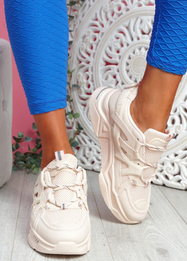 Dijy Pink Chunky Sneakers