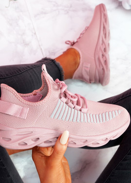 Hety Pink Chunky Trainers